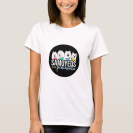 Samoyeds des Emblems der Halbinsel T-Shirt