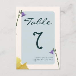 Sample Classic Golden Green Hochzeit Tischnummer