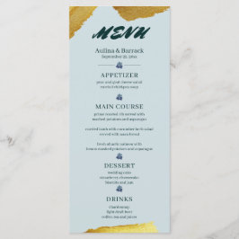 Sample Classic Golden lila Green Menükarte