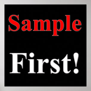 Sample First Poster Matte