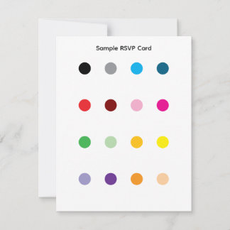 Sample RSVP Card Karte