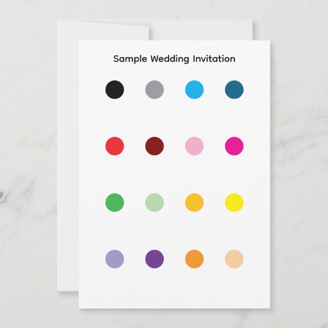 Sample Wedding Invitation Einladung (Vorderseite)