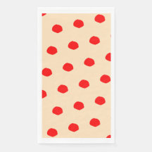 Sampling Polka dots Design Paper Napkin