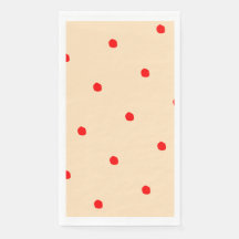 Sampling Polka dots Design Paper Napkin