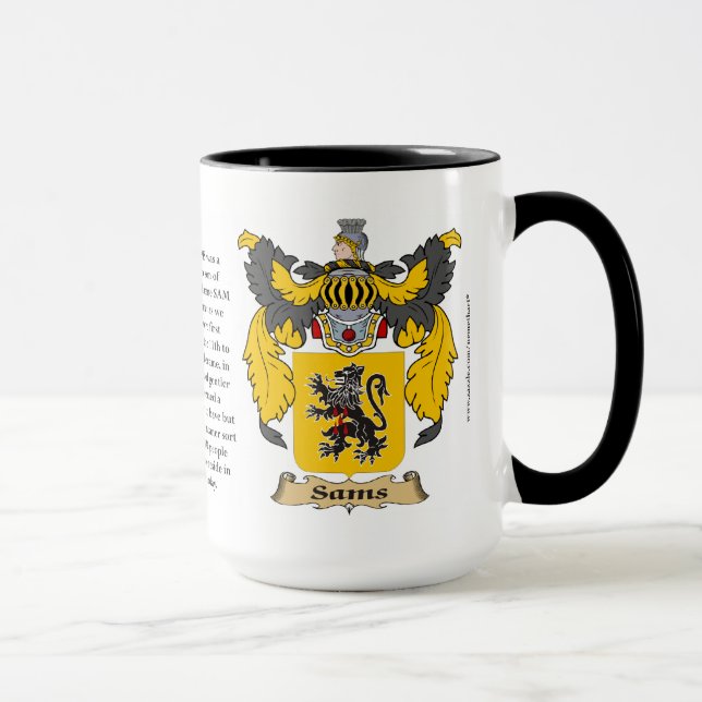 Sams-Familien-Wappen Tasse (Rechts)