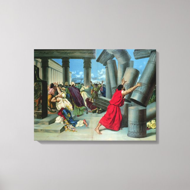 Samson und Delilah Leinwanddruck (Vorderseite)