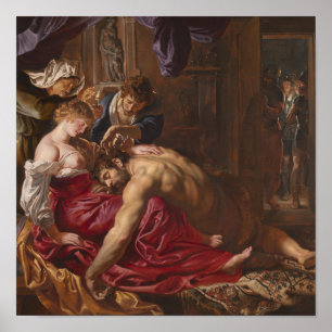 Samson und Delilah von Peter Paul Rubens Poster