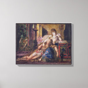 Samson und Delilah (w/c) Leinwanddruck