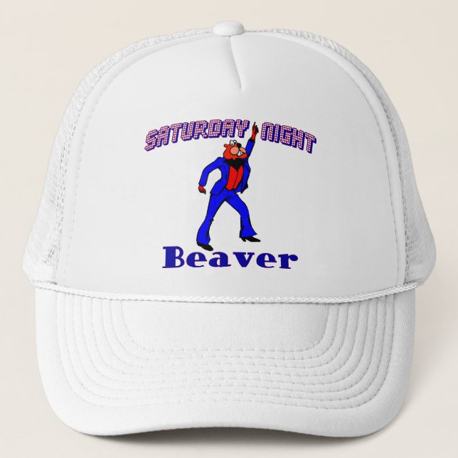 Samstag Abend Disco-Biber Truckerkappe (Vorderseite)