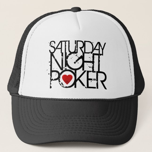 Samstag Abend Poker Truckerkappe (Vorderseite)
