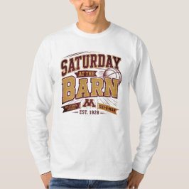 Samstag-Basketball-Design für die Scheune T-Shirt