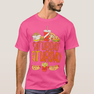 SAMSTAG FATURDAY Fast Food French Fries Hot Dog T-Shirt