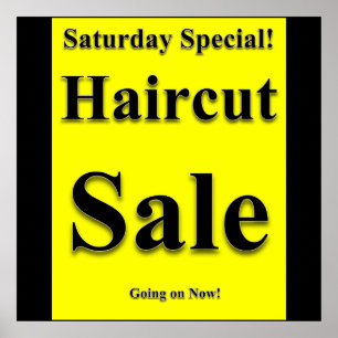 Samstag Haircut Verkauf Poster Matte
