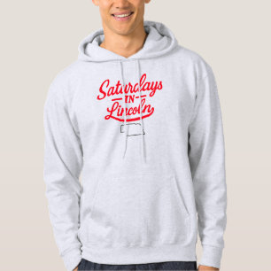 Samstag in Lincoln Nebraska   Football Hoodie