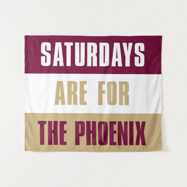 Samstag sind für The Phoenix, Elon University Wandteppich (Vorderseite (Horizontal))