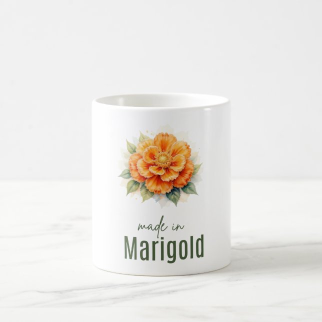 Samstag Tagetes-Blumen-Tasse | Kaffeetasse (Mittel)