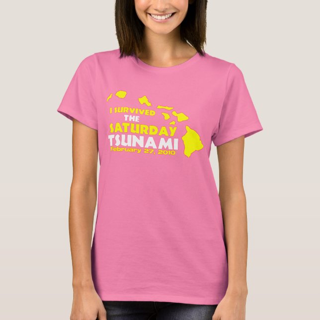 Samstag Tsunami Survivor T-Shirt (Vorderseite)