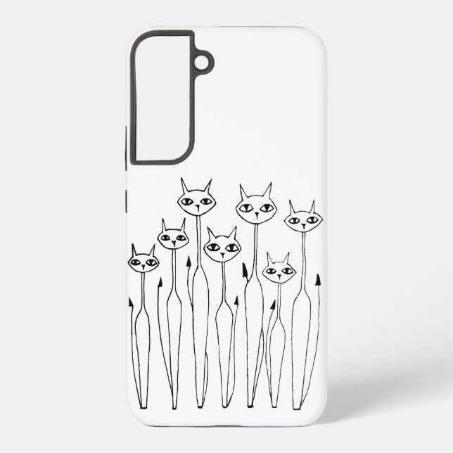 Samsung Case (Handgezeichnet Frauen 02) Galaxy Hülle (Rückseite)