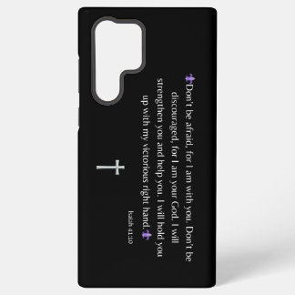 Samsung Galaxy Isaïe 41:10 Bible Verse iPhone / coque ipad