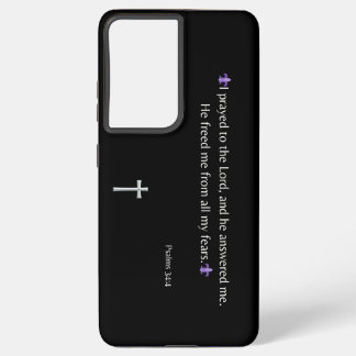 Samsung Galaxy Psaumes 34:4 Bible Verse iPhone / coque ipad