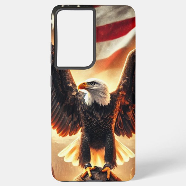 Samsung Galaxy S21 Aigle Américain Ultra Coque (Verso)