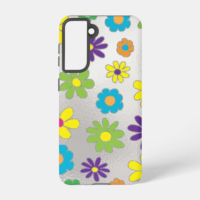 Samsung Galaxy S21 Blumenhandy Case Samsung Galaxy Hülle (Rückseite)