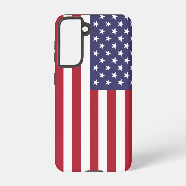 Samsung Galaxy S21 Case Flag der USA Samsung Galaxy Hülle (Rückseite)
