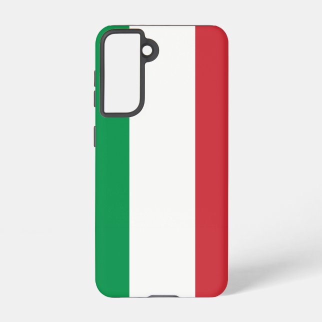 Samsung Galaxy S21 Case Flag (Italien) Hülle (Rückseite)