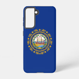 Samsung Galaxy S21 Case Flag of New Hampshire Hülle