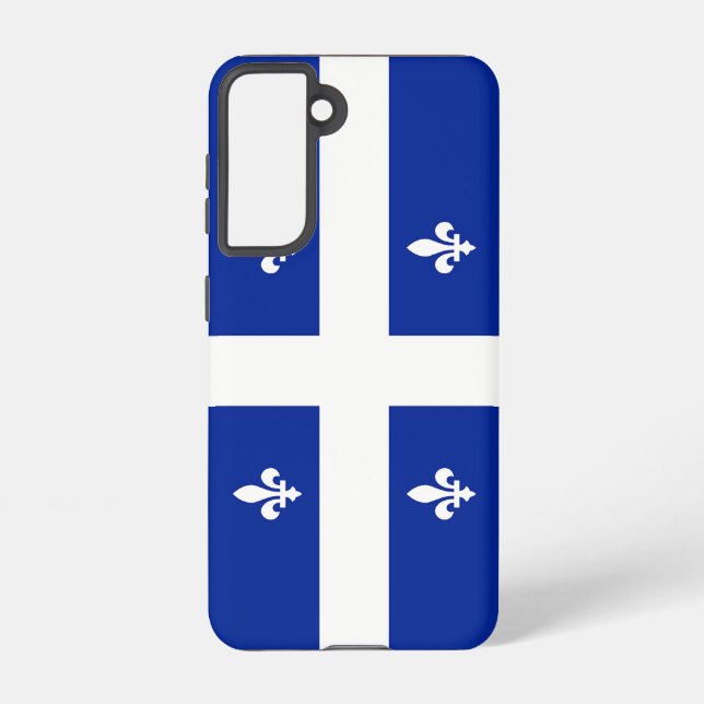 Samsung Galaxy S21 Case Flag of Quebec, Canada Hülle (Rückseite)