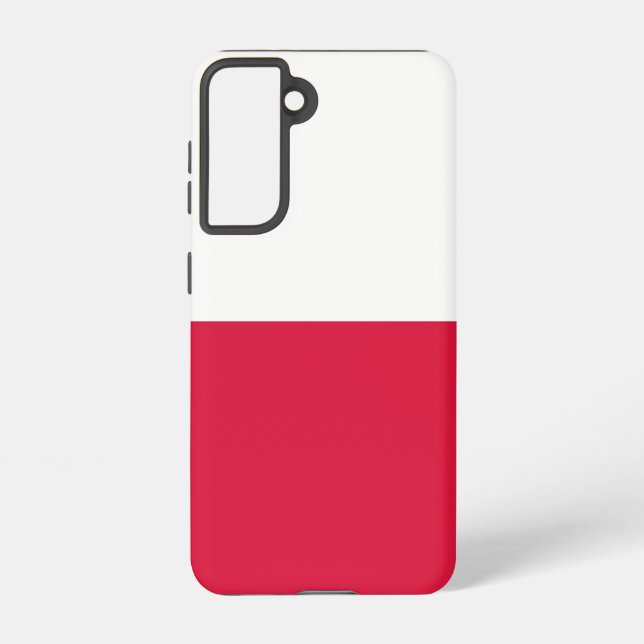 Samsung Galaxy S21 Case Flag (Polen) Hülle (Rückseite)