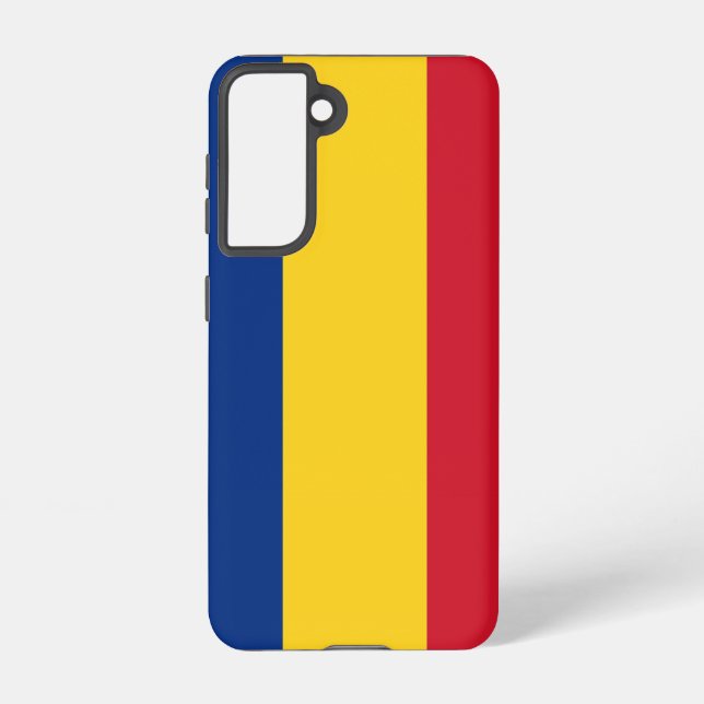 Samsung Galaxy S21 Case Flag Rumänien Hülle (Rückseite)