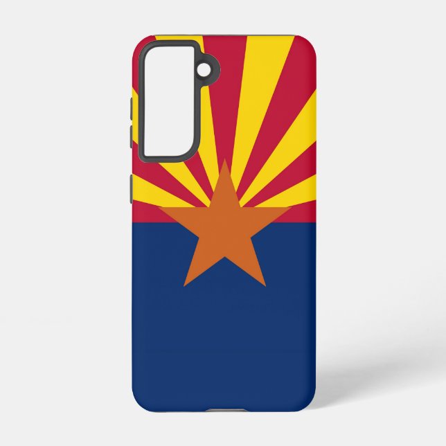 Samsung Galaxy S21 Case Flag von Arizona, USA. Hülle (Rückseite)