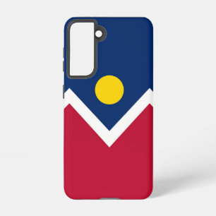 Samsung Galaxy S21 Case Flag von Denver, USA. Hülle
