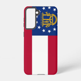 Samsung Galaxy S21 Case Flag von Georgia, USA. Hülle