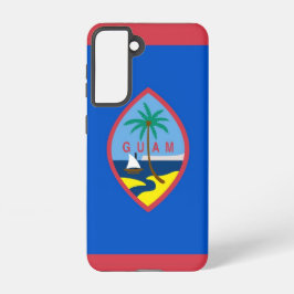 Samsung Galaxy S21 Case Flag von Guam, USA. Hülle