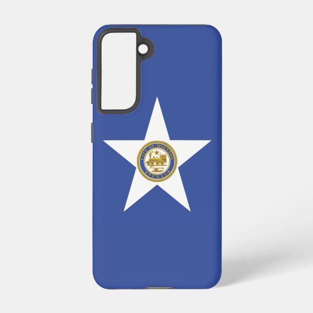 Samsung Galaxy S21 Case Flag von Houston Hülle (Rückseite)