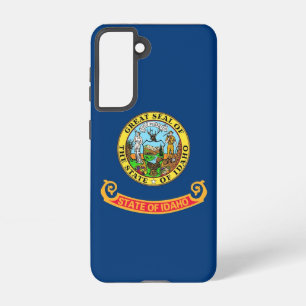 Samsung Galaxy S21 Case Flag von Idaho, USA. Hülle