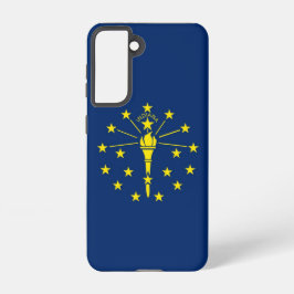 Samsung Galaxy S21 Case Flag von Indiana, USA. Hülle