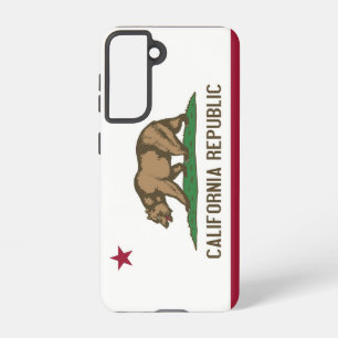 Samsung Galaxy S21 Case Flag von Kalifornien USA. Hülle
