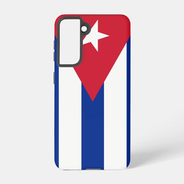 Samsung Galaxy S21 Case Flag von Kuba Hülle (Rückseite)
