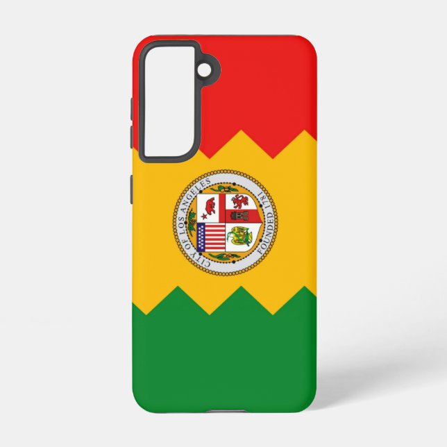 Samsung Galaxy S21 Case Flag von Los Angeles Hülle (Rückseite)