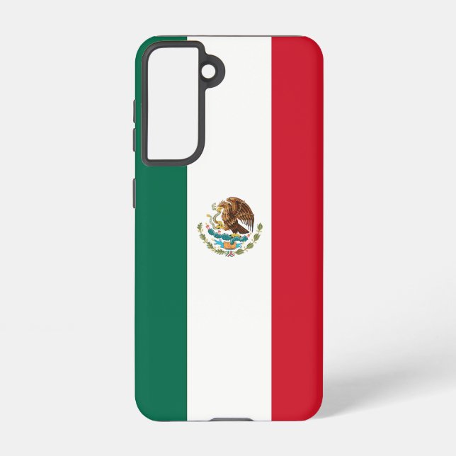 Samsung Galaxy S21 Case Flag von Mexiko Hülle (Rückseite)