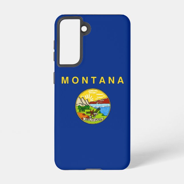 Samsung Galaxy S21 Case Flag von Montana Hülle (Rückseite)