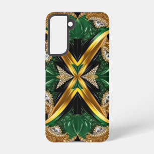 Samsung Galaxy S21 Case Jamaikanische Farben Hülle