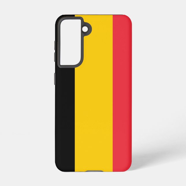 Samsung Galaxy S21 Fall Flag von Belgien Hülle (Rückseite)