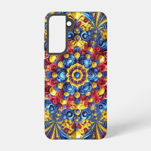 Samsung Galaxy S21 Fall Rumänische Farben Hülle