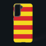 Samsung Galaxy S21 Fallflagge Kataloniens Hülle<br><div class="desc">Mit dem exklusiven Gehäuse der Samsung Galaxy S21, das die Flagge Kataloniens trägt, können Sie Ihren Alltag mit einer Touch katalanischen Stolzes erleben! Dieser Handy-Fall ist mehr als nur ein funktionaler Gegenstand, er ist eine Feier des katalanischen Kulturerbes und des kulturellen Stolzes. Das lebendige Design zeigt deutlich die ikonische katalanische...</div>