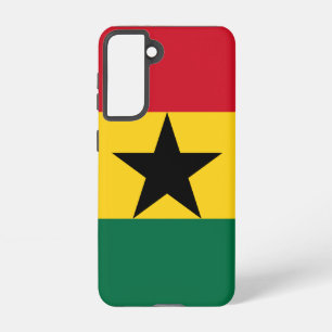 Samsung Galaxy S21 Fallflagge von Ghana Hülle