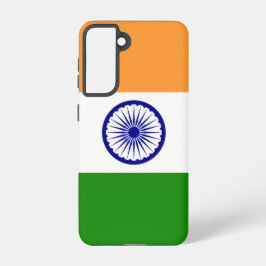 Samsung Galaxy S21 Fallflagge von Indien Hülle